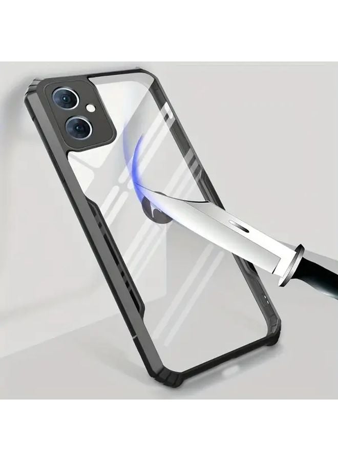Shockproof Black Phone Case for Motorola Moto G85 5G Transparent Cover - Image 5